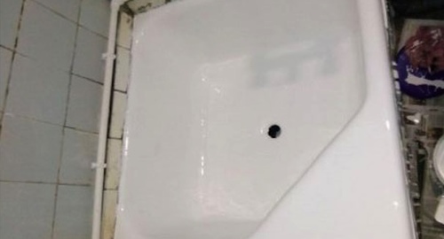 Обновление душевого поддона акрилом | Русско-Высоцкое